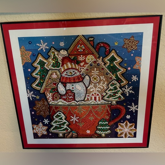 Finished Crystal Rhinestone Christmas Diamond Painting - Picture 2 of 2